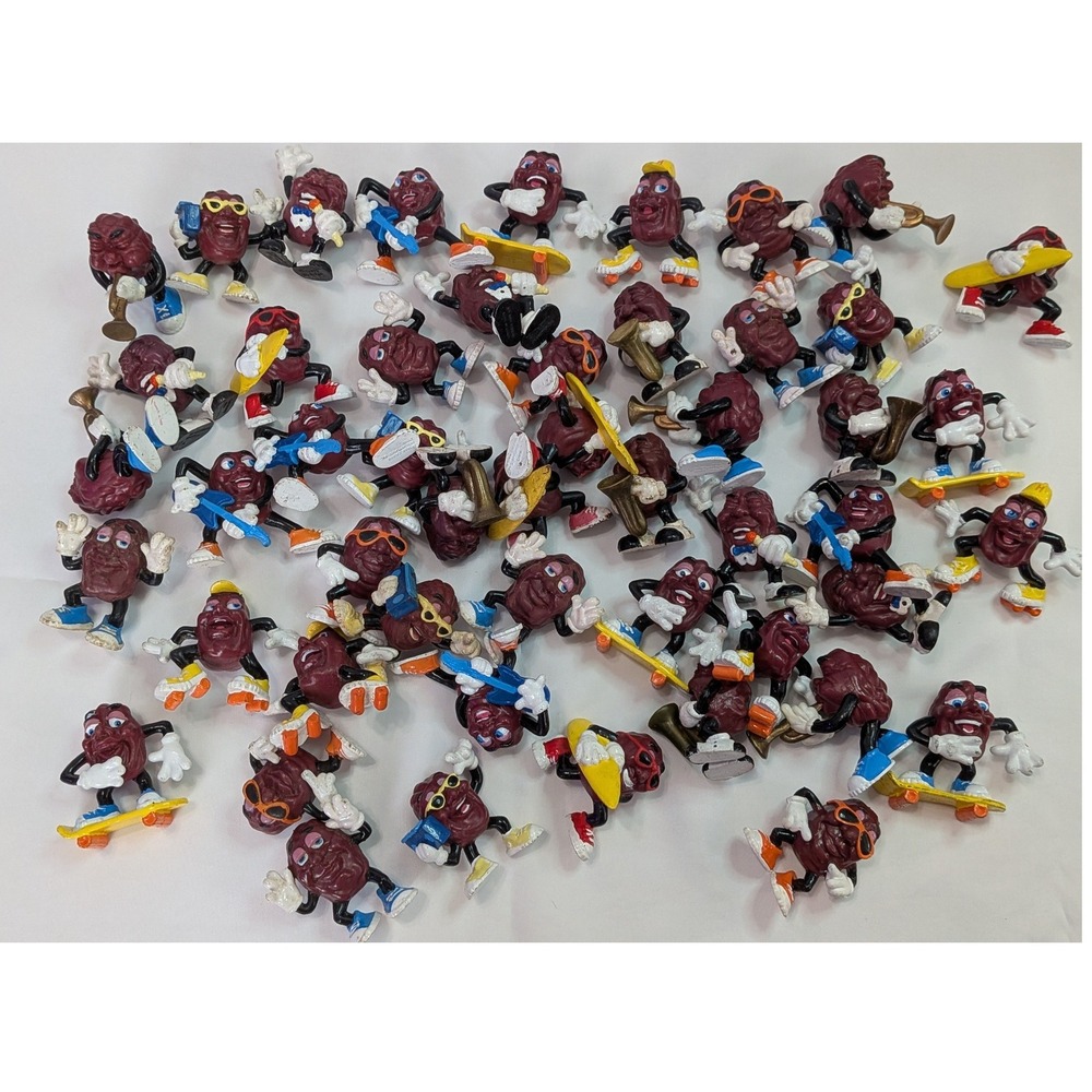 California Raisins PVC Figures Lot 48pc Purple Vintage 1980s Good Mixed Poses